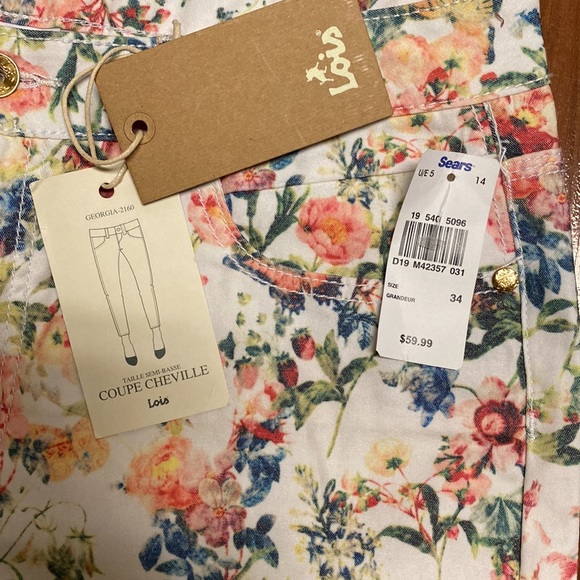 Sears Lois floral jeans - Picture 4 of 13